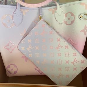 BRAND NEW M46077 Louis Vuitton Neverfull  Sunrise Pastel